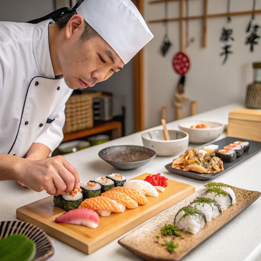 Japanese cuisine preparation